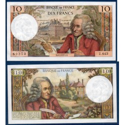 10 Francs Voltaire Neuf 8.1.1971 Billet de la banque de France