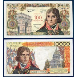 100 Nouveaux francs / 10000 Francs Bonaparte TTB+ 30.10.1958 Billet de la banque de France