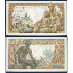 1000 Francs Déméter Sup+ 27.5.1943 Billet de la banque de France