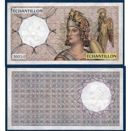 Echantillon 10054 du 50 francs non numéroté SPL Billet de la banque de France
