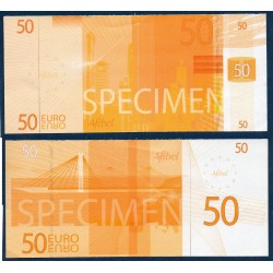spécimen Afibel 50 euros Jeune Neuf Billet