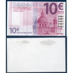 spécimen Sédagyl 10 euros de réduction violet Neuf Billet