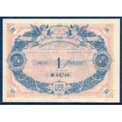 Roanne Union économique Roannaise 1 franc neuf 1935 Bon billet