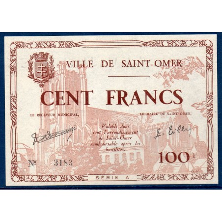 Ville de Saint-Omer 100 francs Spl 6.1940 Billet