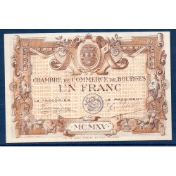 Bourges 1 franc Spl 1917 Pirot 32.7 Billet de la chambre de Commerce