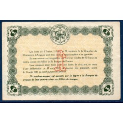 Avignon 1 franc TTB 11.8.1915 Pirot 18.5 Billet de la chambre de Commerce