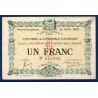 Avignon 1 franc TTB 11.8.1915 Pirot 18.5 Billet de la chambre de Commerce