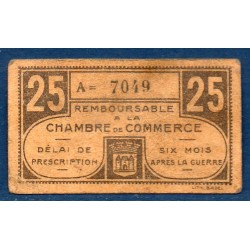 Chateauroux 25 centimes TTB ND Pirot 46.33 Billet de la chambre de Commerce