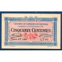 Grenoble 50 centimes Spl 14.9.1916 Pirot 63.4 Billet de la chambre de Commerce