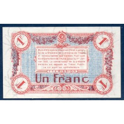 Troyes 1 franc Neuf ND Pirot 124.14 Billet de la chambre de Commerce