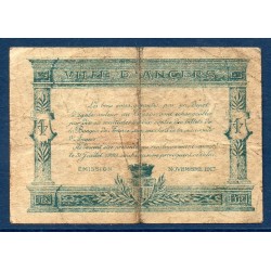 Angers 25 centimes TB 11.1917 pirot 8.4 Billet de la chambre de Commerce