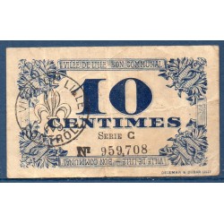 Ville Lille 10 centimes TB 17.4.1918 pirot 59-1657 Billet