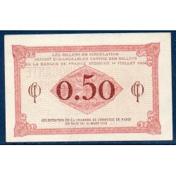 Paris 50 centimes Spl 10.3.1920 Pirot 97.10 Billet de la chambre de commerce