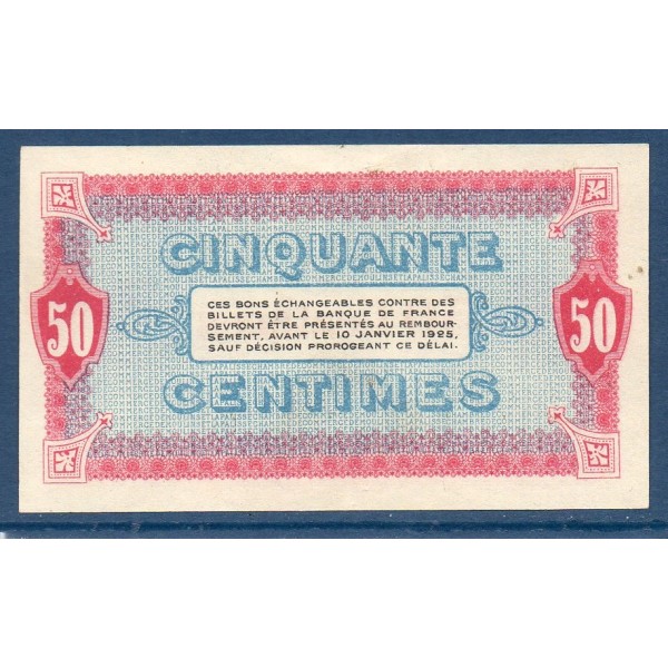 Moulins Lapalisse 50 centimes Spl 9.1.1920 Pirot 86.15 Billet de la chambre de Commerce