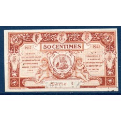 Aurillac 50 centimes Sup 1917-1923 Pirot 16.12 Billet de la chambre de Commerce
