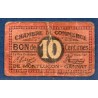 Montluçon Gannat 10 Centimes TB ND Pirot 84.67 Billet de la chambre de Commerce