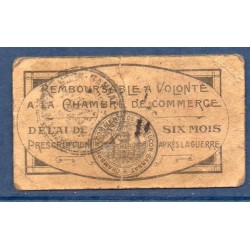 Montluçon Gannat 25 Centimes TB ND Pirot 84.68 Billet de la chambre de Commerce