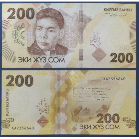 Kirghizistan Pick N°37 Billet de banque de 200 som 2023