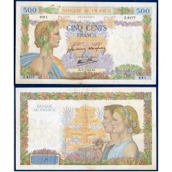 500 Francs La Paix TTB- 9.7.1942 Billet de la banque de France