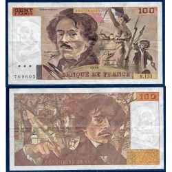100 Francs Delacroix TB+ 1978 Billet de la banque de France