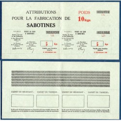 billet de matière cuir pour sabotines 10 kilo spl 31.12.1948