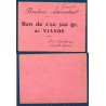 Boucherie Guiard bon de Viande 0.50 kilo Spl, non daté