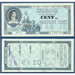 Billet de cent Kilos 100kg de Matière Papier et Carton, mars 1949