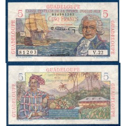 Guadeloupe Pick N°31, TTB Billet de banque de 5 francs 1947-1949