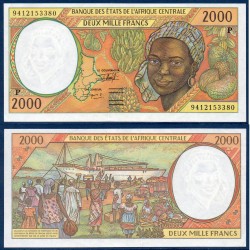 Afrique Centrale Pick 603Pb pour le Tchad, Billet de banque de 2000 Francs CFA 1994