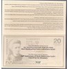 Pologne P.184A, Neuf folder, Billet de 20 Zlotych 2011 Médaille
