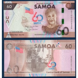 Samoa Pick N°46, Neuf Billet de banque de 60 Tala 2023