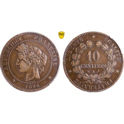 10 centimes Cérès 1996 Torche PCGS XF45 TTB+, France pièce de monnaie