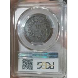 10 centimes Cérès 1996 Torche PCGS XF45 TTB+, France pièce de monnaie