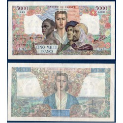 5000 Francs Empire Français TTB- 8.2.1945 Billet de la banque de France