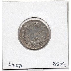 1 Franc Louis Philippe 1840 B Rouen B, France pièce de monnaie