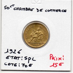 Bon pour 50 centimes Commerce Industrie 1926 Spl, France pièce de monnaie