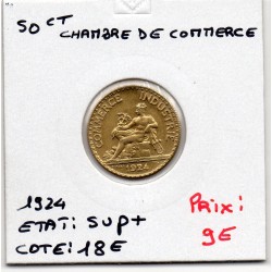Bon pour 50 centimes Commerce Industrie 1923 Sup+, France pièce de monnaie