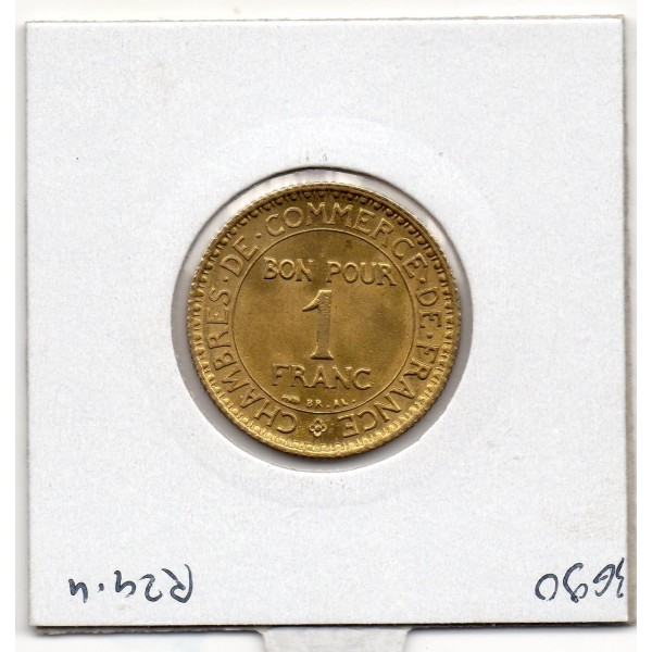 Bon pour 1 franc Commerce Industrie 1921 Spl, France pièce de monnaie