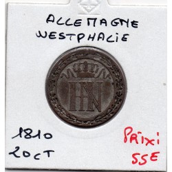 Westphalie Jérome Napoléon 20 centimes 1810 C Sup KM 97 pièce de monnaie