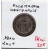 Westphalie Jérome Napoléon 20 centimes 1810 C Sup KM 97 pièce de monnaie