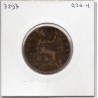 Grande Bretagne 1/2 Penny 1877 B, KM 754 pièce de monnaie