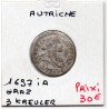 Autriche 3 kreuzer 1697 Graz TTB, KM 1115 pièce de monnaie