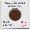 Provinces Unies Zeeland 1 duit 1768 TB-, KM 101.1 pièce de monnaie