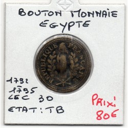 Egypte Bouton monnaie 1792-1795 TB, Lec 30 pièce de monnaie