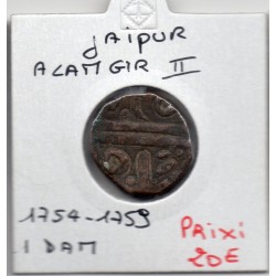 Jaipur Alamgir II 1 dam 1754-1759 TB pièce de monnaie