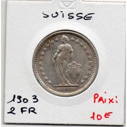 Suisse 2 francs 1903 Sup-, KM 21 pièce de monnaie