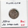 Autriche 10 kreuzer 1870 TB, KM 2206 pièce de monnaie