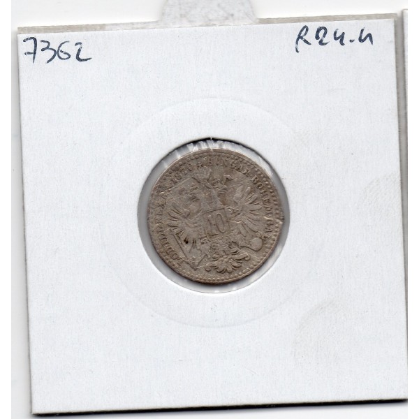 Autriche 10 kreuzer 1870 TB, KM 2206 pièce de monnaie