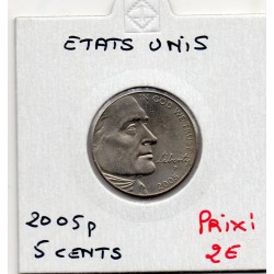 Etats Unis 5 cents 2005 P Sup+, KM 368 pièce de monnaie