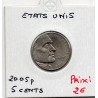 Etats Unis 5 cents 2005 P Sup+, KM 368 pièce de monnaie